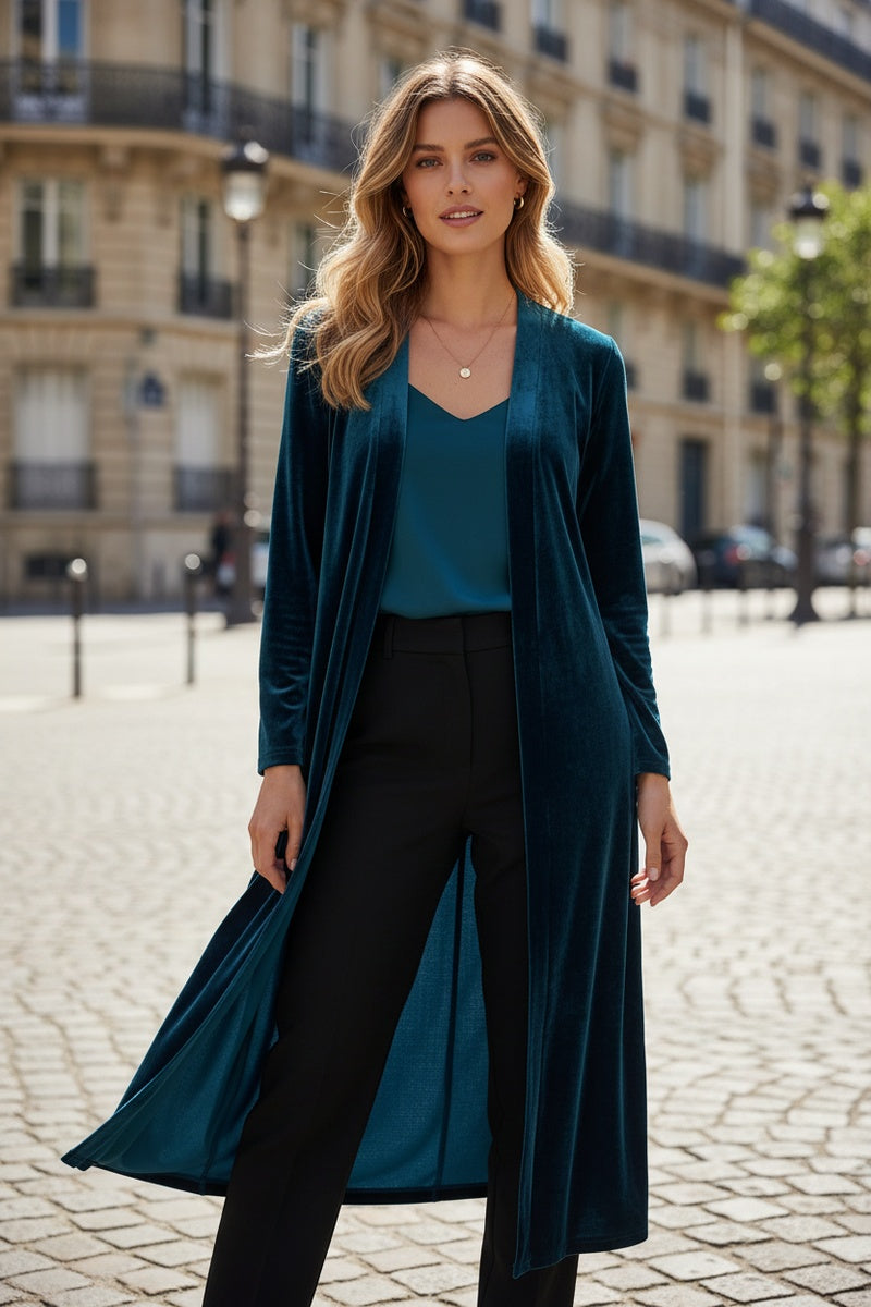 Gilet en velour doux