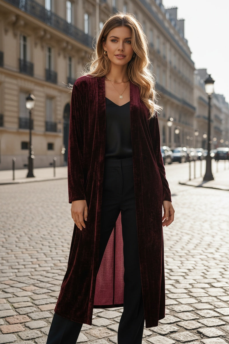 Gilet en velour doux