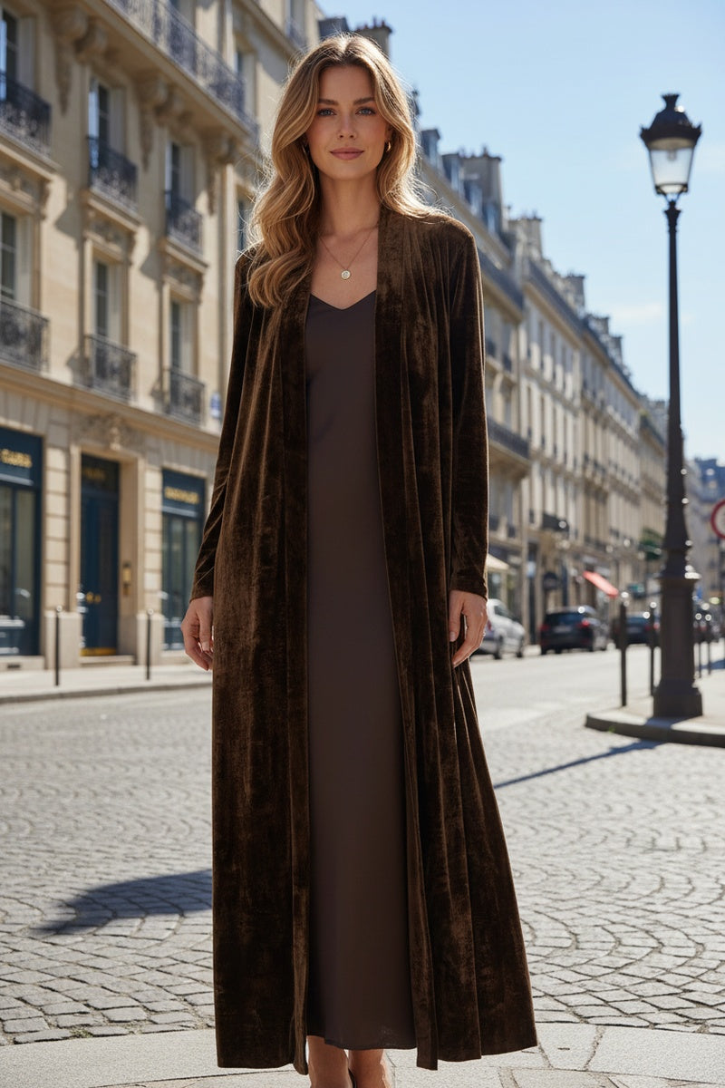 Gilet en velour doux