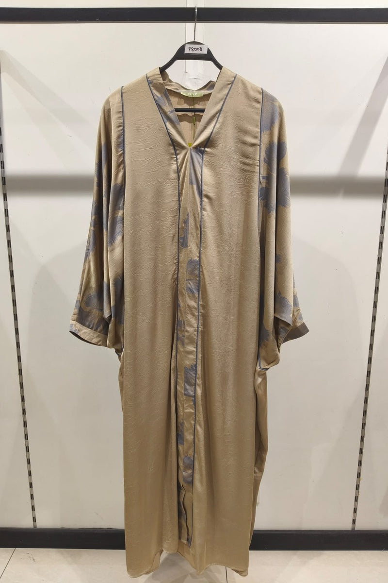 Robe longue fluide imprimée fleurie