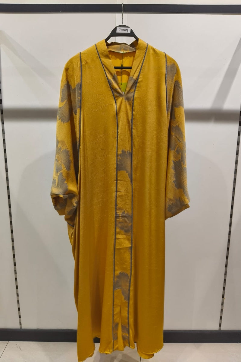 Robe longue fluide imprimée fleurie