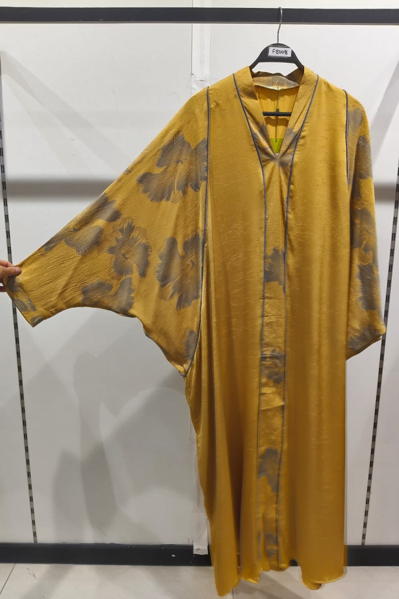Robe longue fluide imprimée fleurie