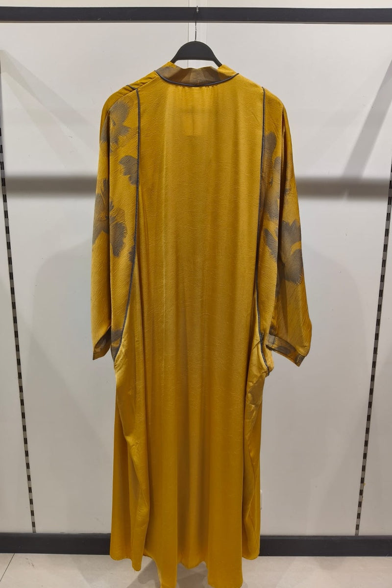 Robe longue fluide imprimée fleurie