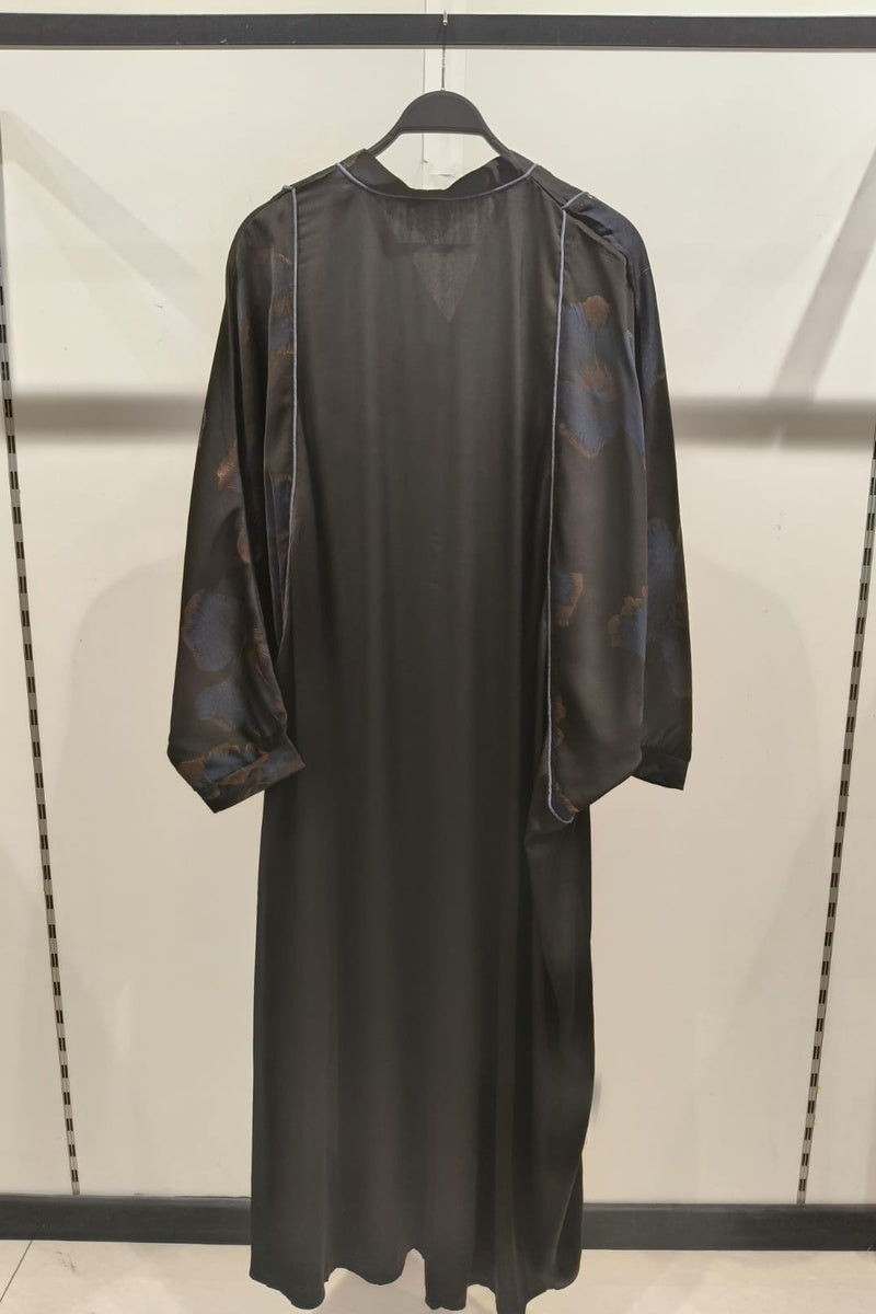 Robe longue fluide imprimée fleurie
