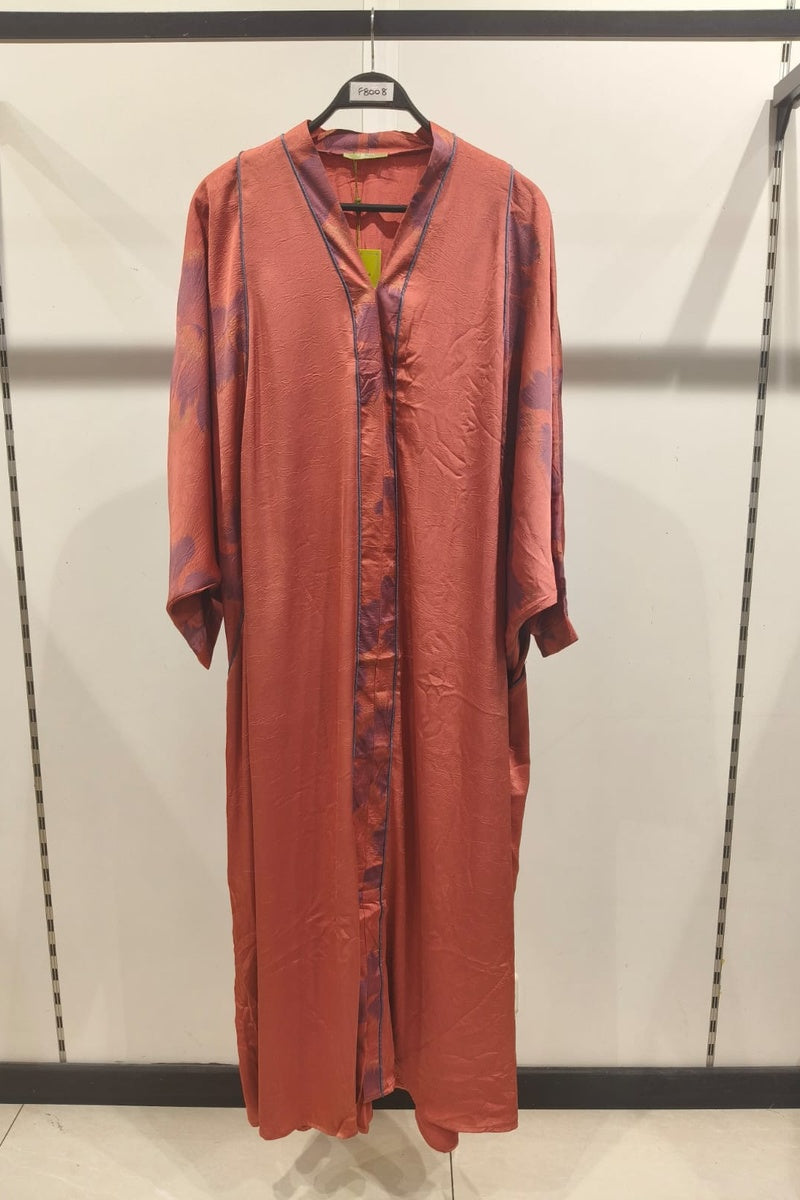 Robe longue fluide imprimée fleurie