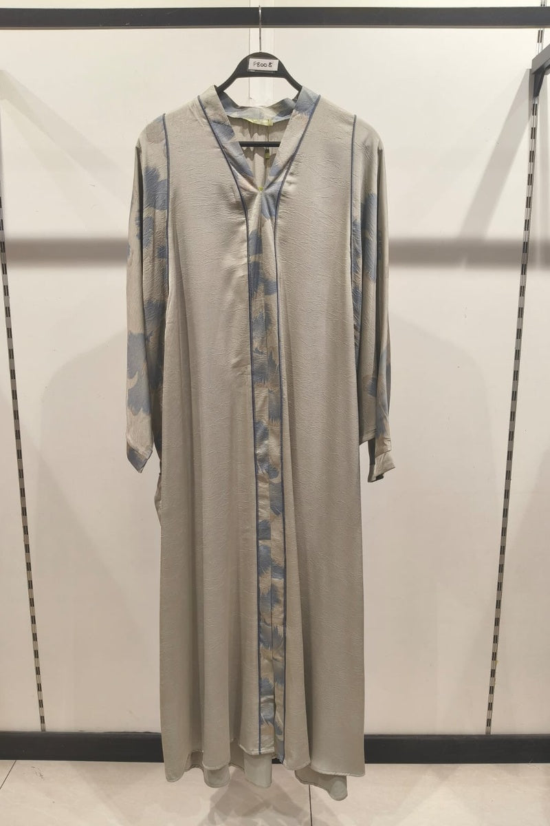Robe longue fluide imprimée fleurie
