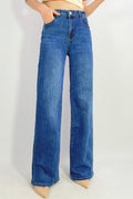 Jean premium stretch wide leg T38-T48