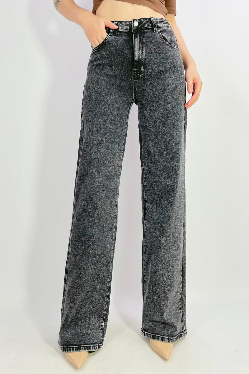 Jean premium stretch wide leg T38-T48
