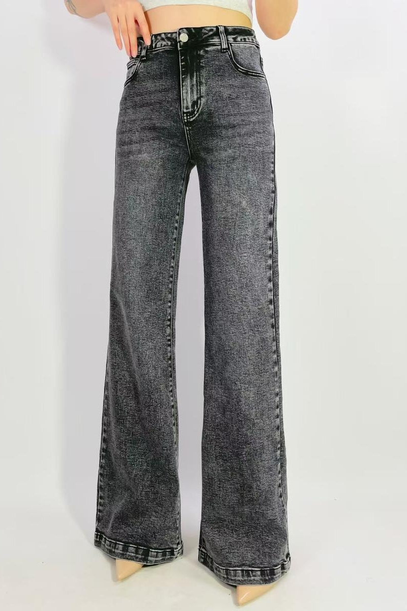 Jean premium stretch wide leg T38-T48