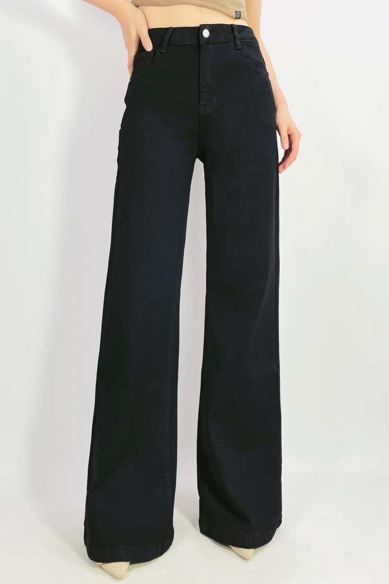 Jean premium stretch wide leg T38-T48