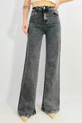 Jean premium stretch wide leg avec strass T38-T48