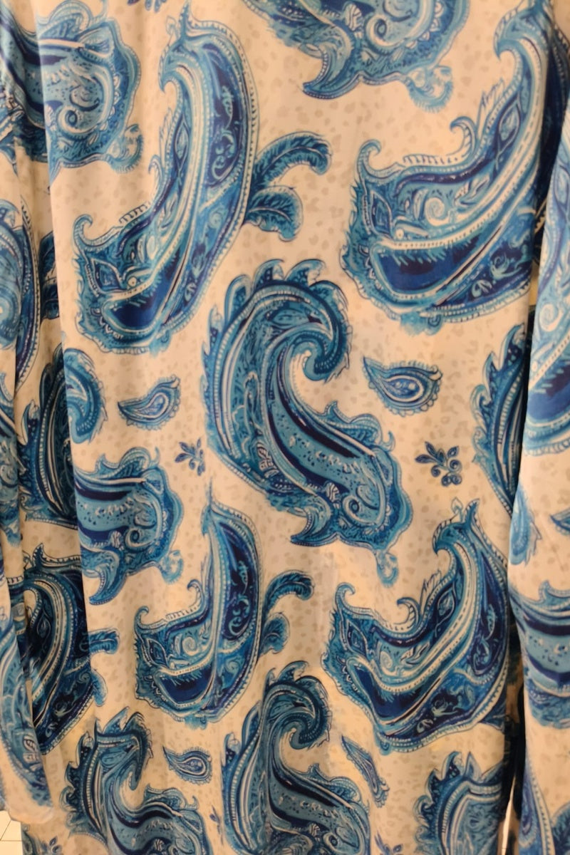 Robe longue imprimée bohème avec ceinture