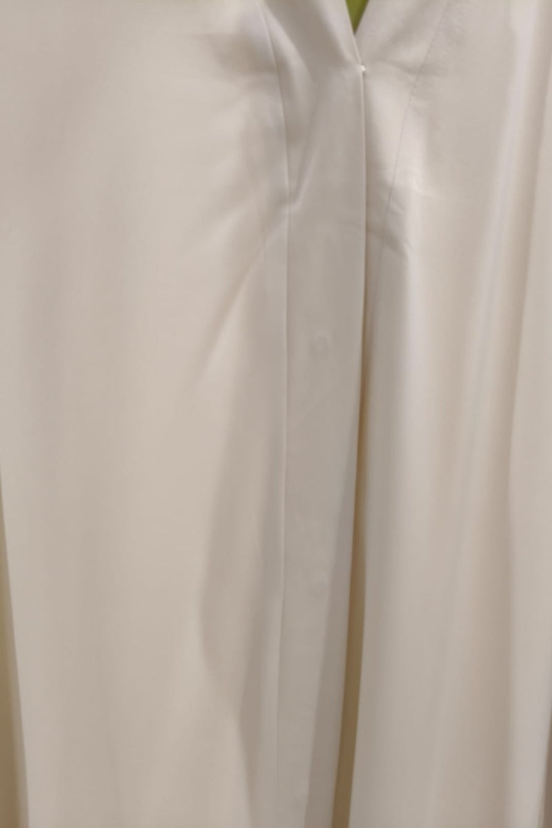 Abaya robe gilet longue premium unie avec ceinture et poches