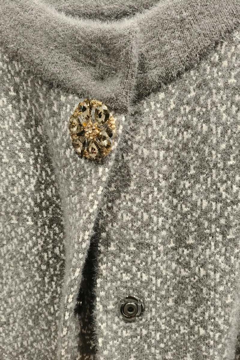 Manteau en maille tecturé