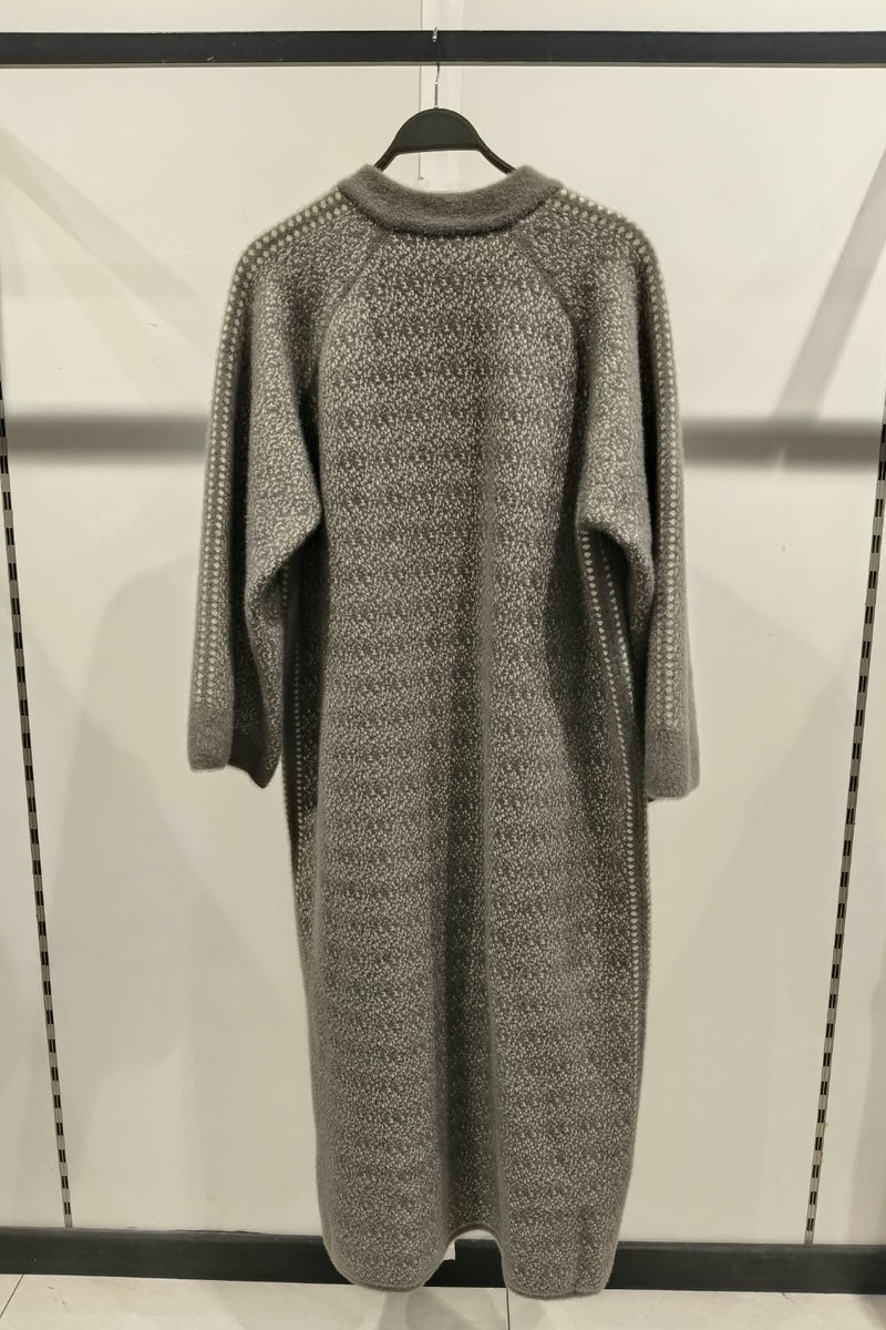 Manteau en maille tecturé
