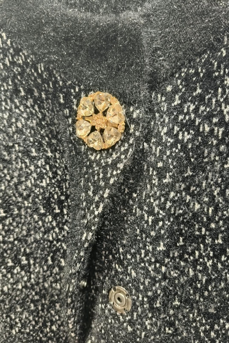 Manteau en maille tecturé