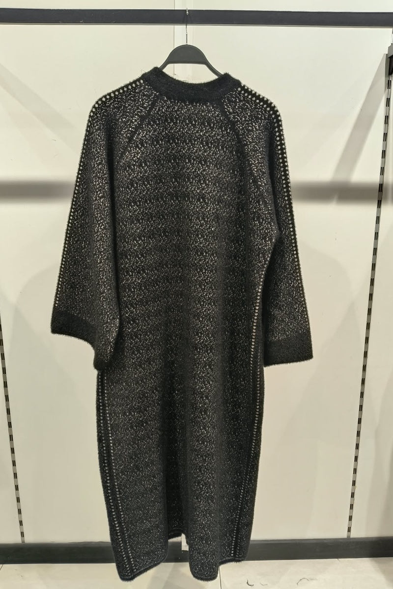 Manteau en maille tecturé
