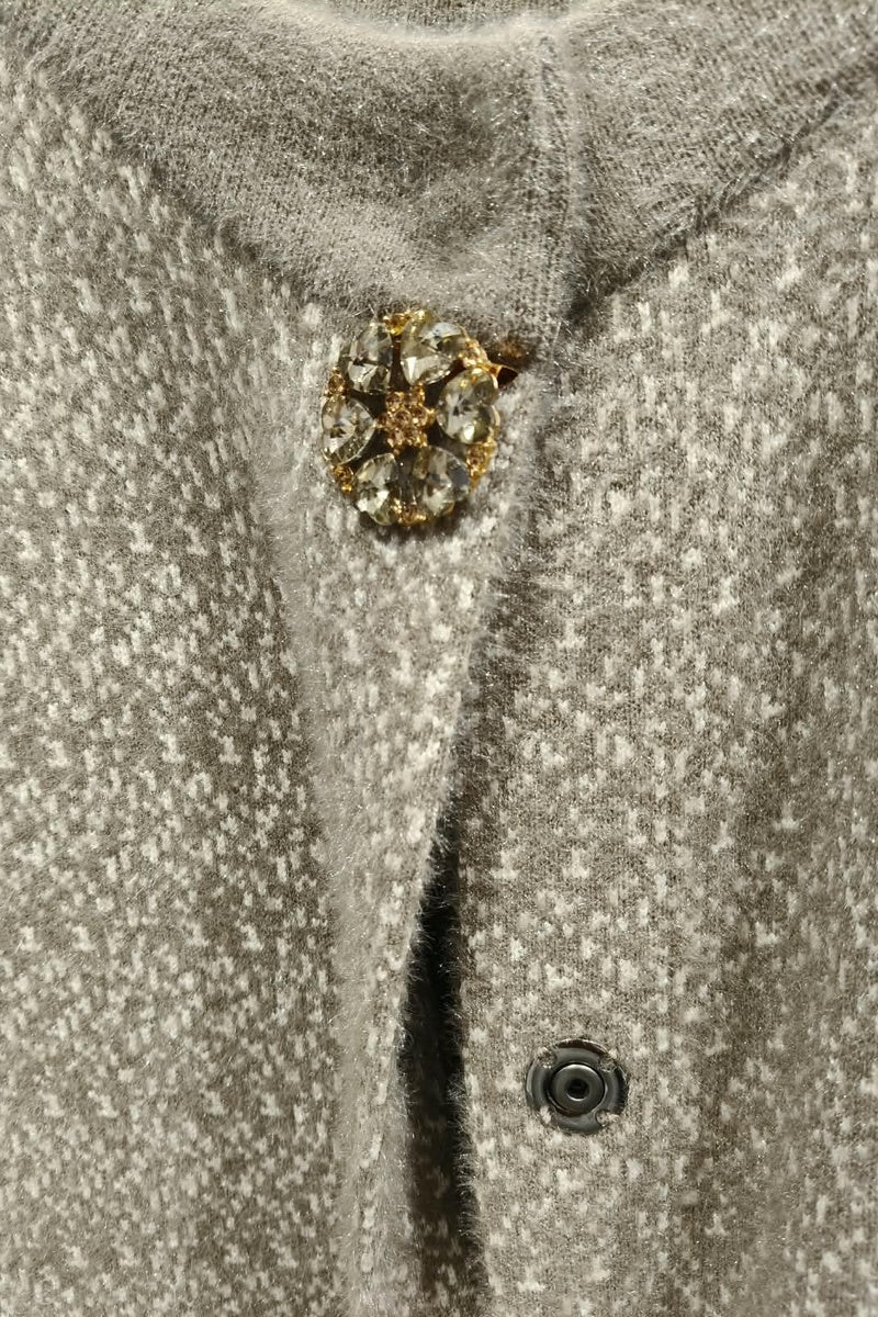 Manteau en maille tecturé