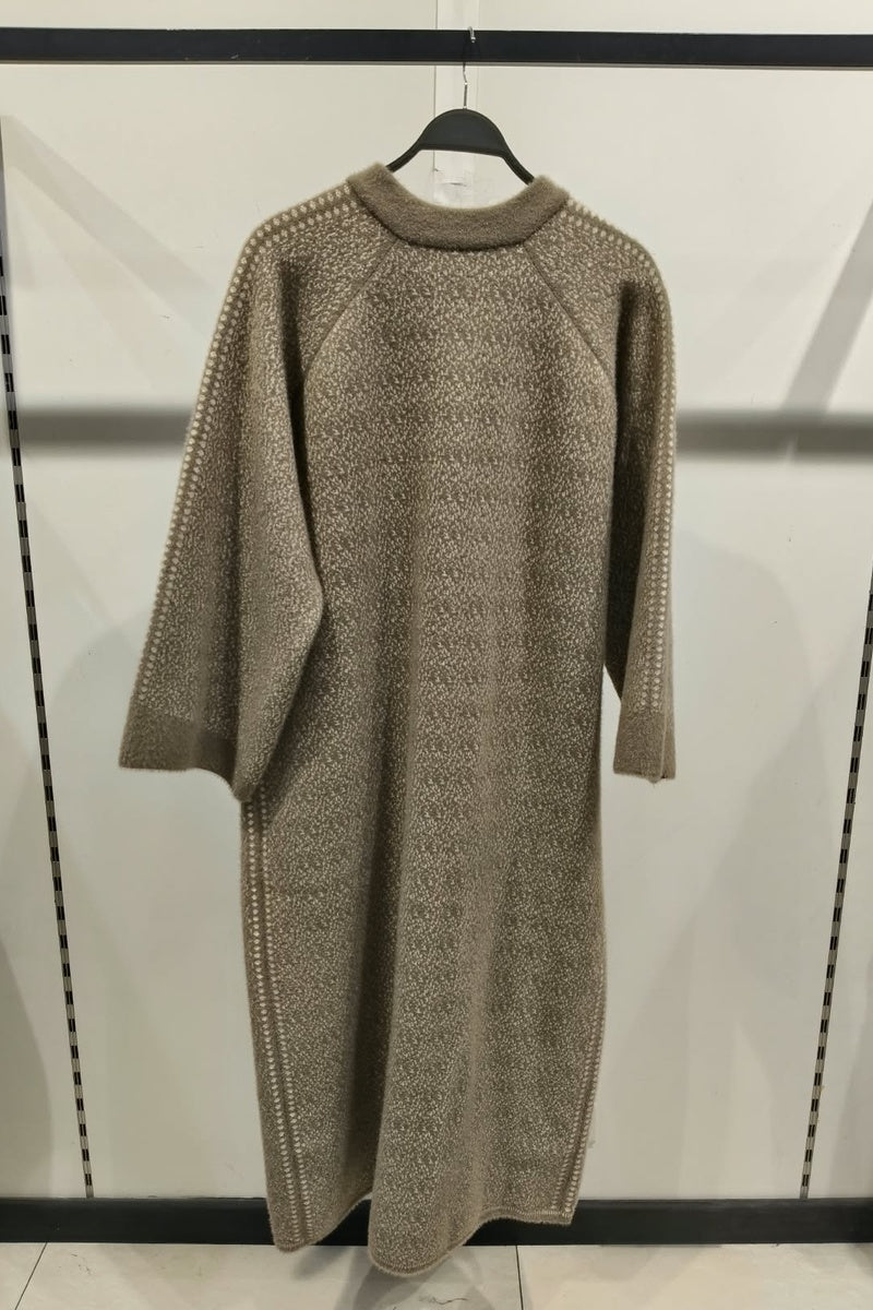 Manteau en maille tecturé