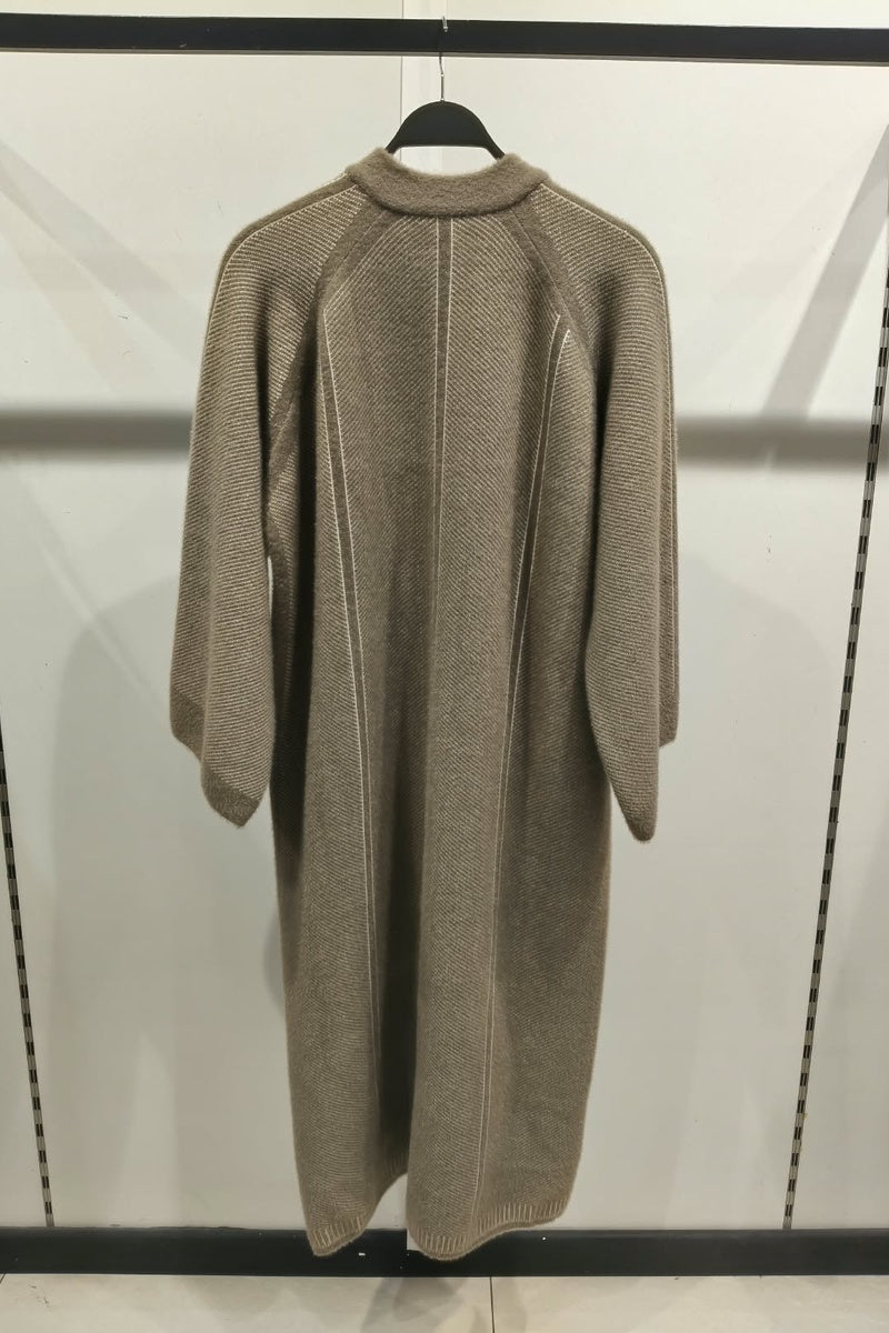 Manteau en maille tecturé
