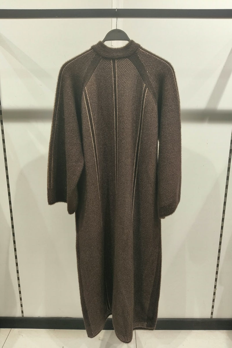 Manteau en maille tecturé