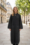 Manteau en maille tecturé