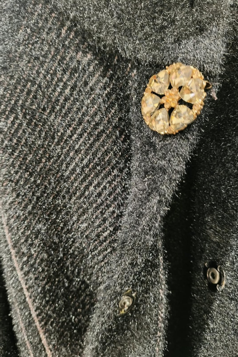Manteau en maille tecturé