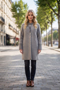 Manteau en maille tecturé