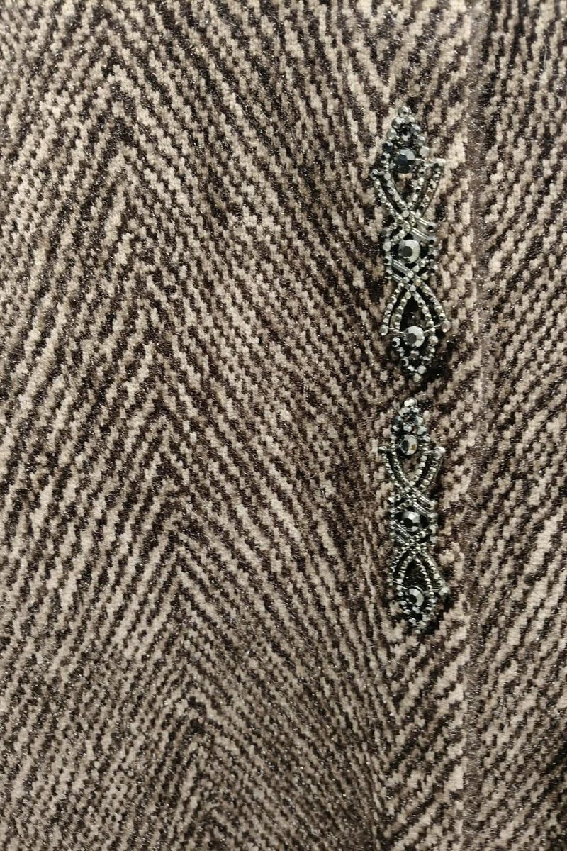 Manteau en maille tecturé