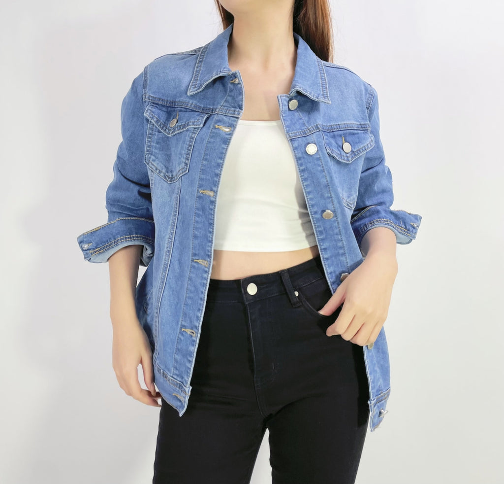 Veste jean stretch quatre poches T42-T50