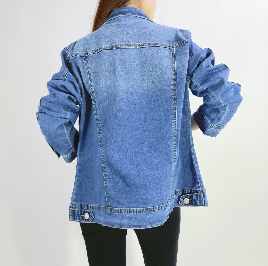 Veste jean stretch quatre poches T42-T50