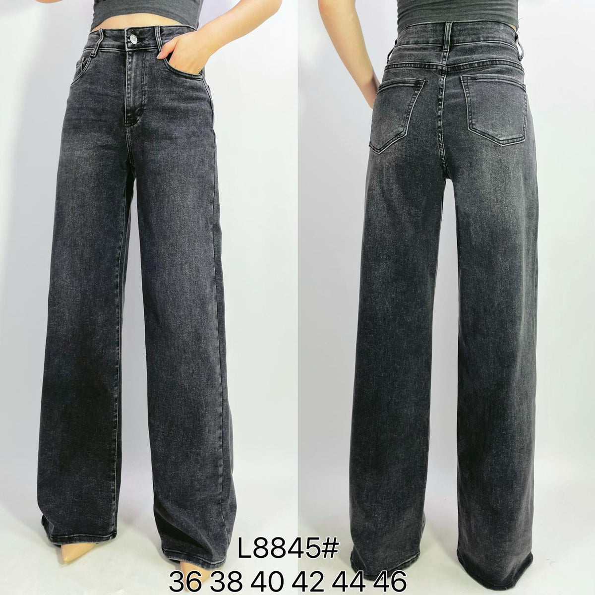 Jean coupe droite stretch à 5 poches T36-T46