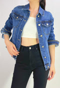 Veste jean stretch quatre poches T38-T50