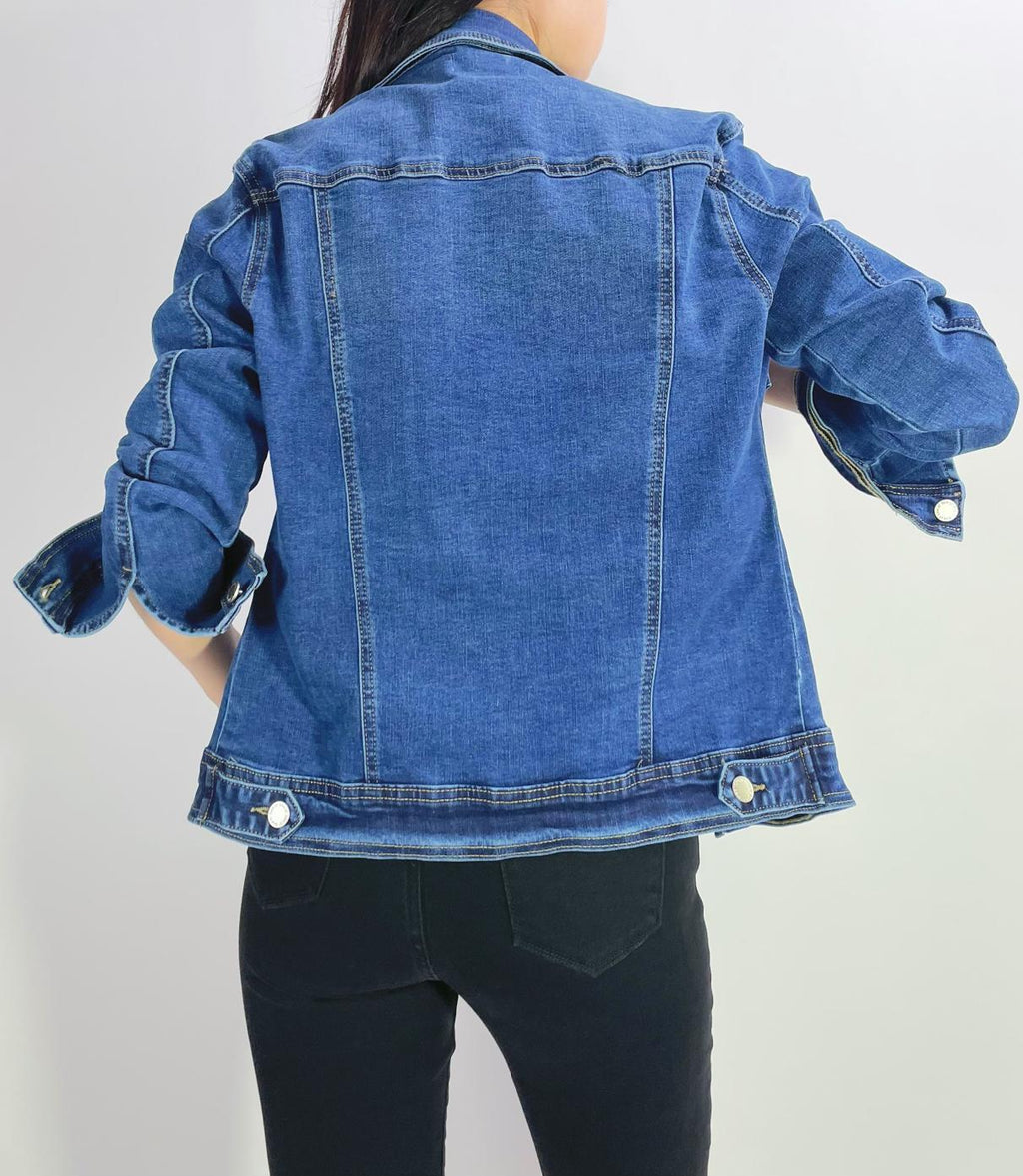 Veste jean stretch quatre poches T38-T50