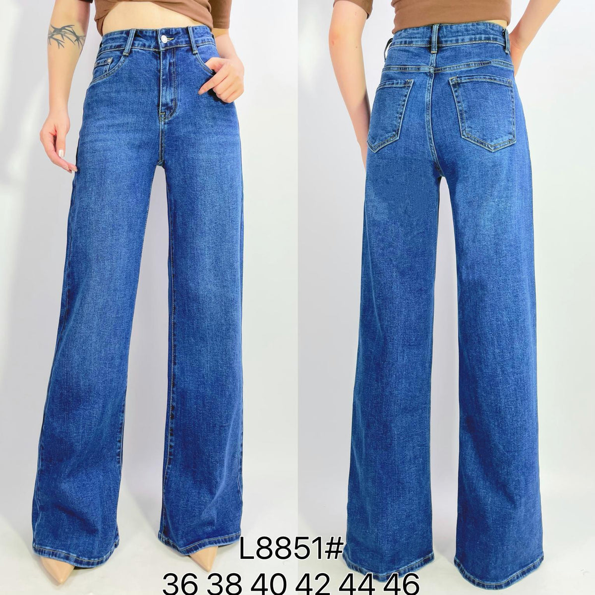 Jean coupe droite stretch à 5 poches T36-T46