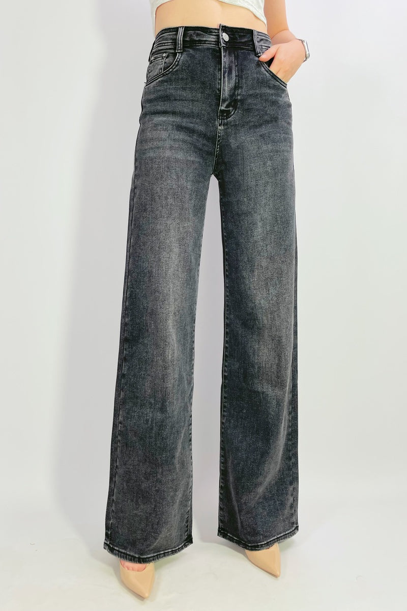 Jean premium coupe droite stretch à 5 poches T36-T46