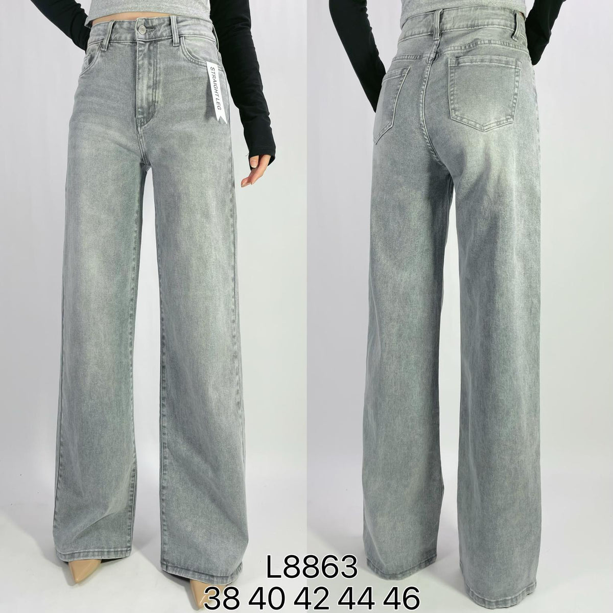 Jean premium coupe droite stretch T38-T46