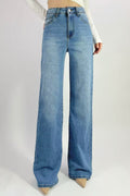 Jean coupe droite stretch délavé T36-T46