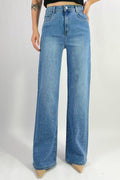 Jean premium coupe droite stretch avec strass T36-T46