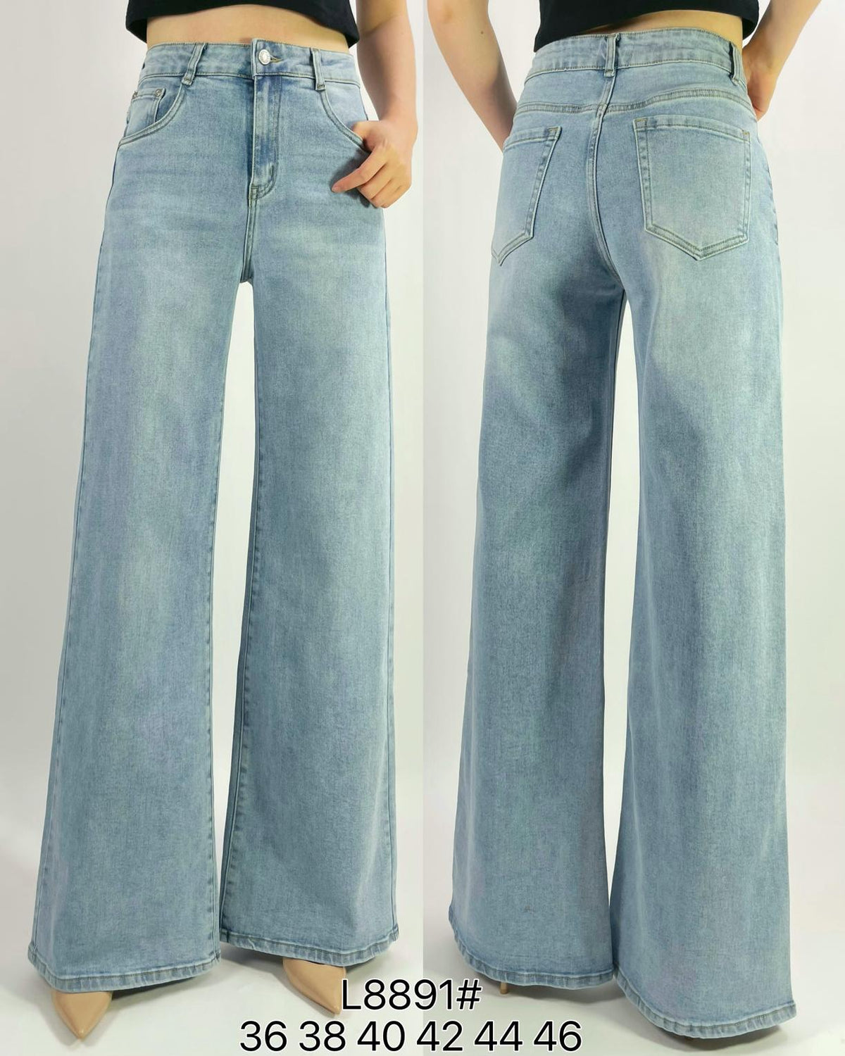 Jean premium wide leg stretch T36-T46