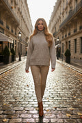 Gilet court zippé scintillant en maille duveteuse, idéal pour un look tendance en discothèque