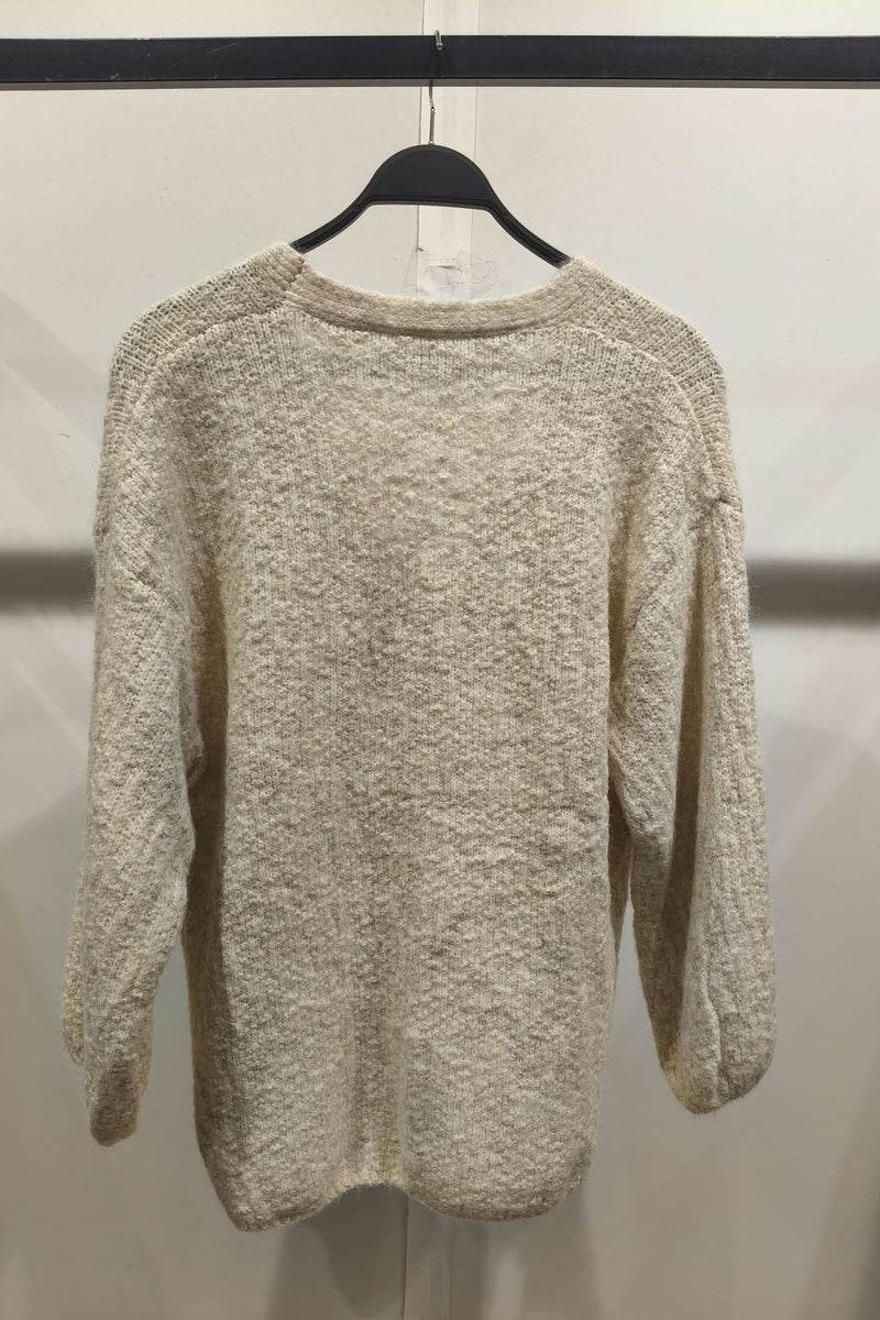 Gilet en maille chiné style alpaga oversize