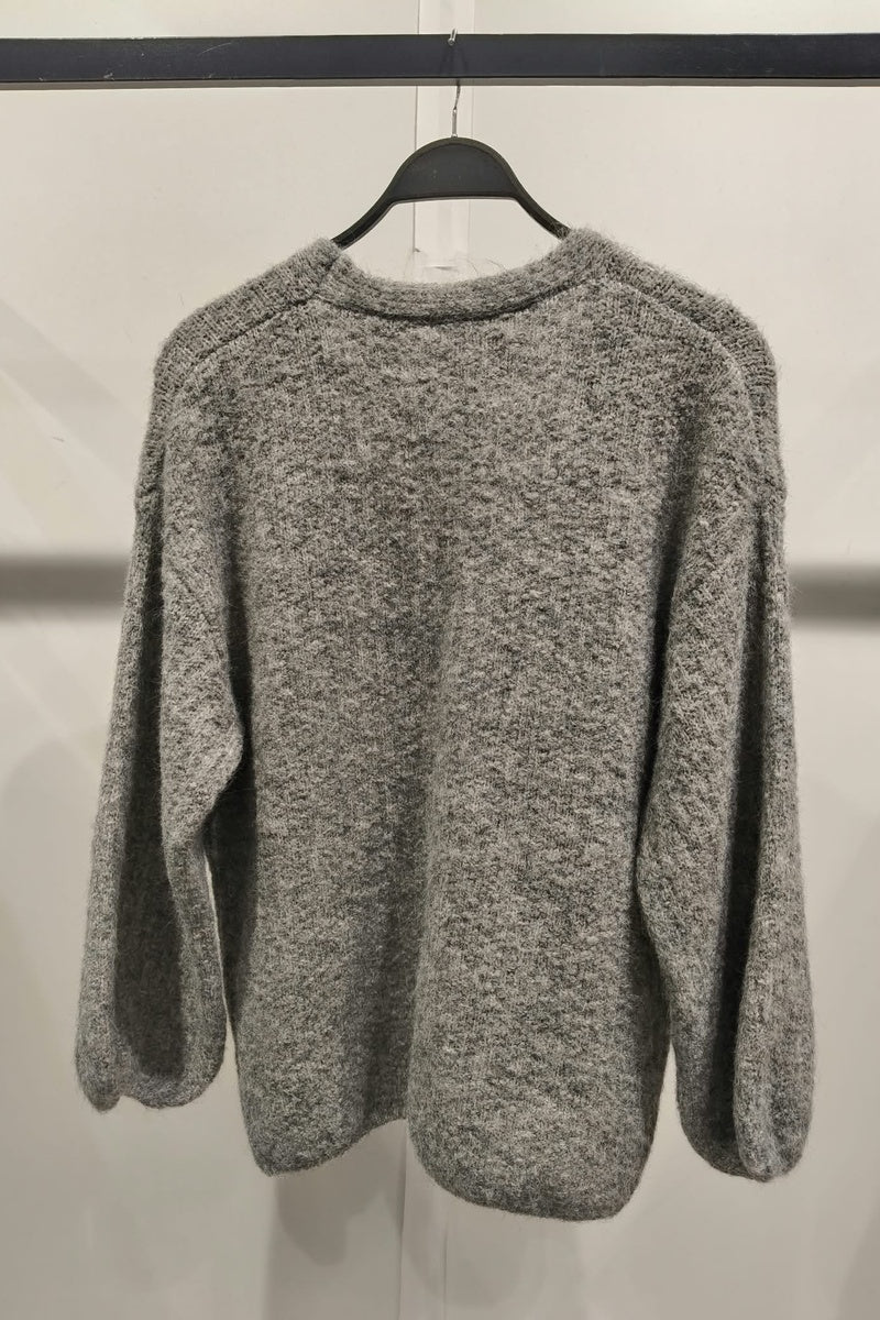 Gilet en maille chiné style alpaga oversize