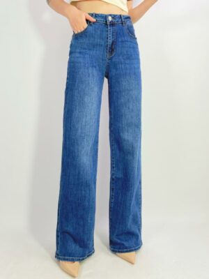 Jean premium stretch wide leg T38-T48 H036