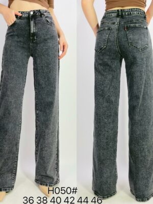 Jean premium stretch wide leg T38-T48 H050
