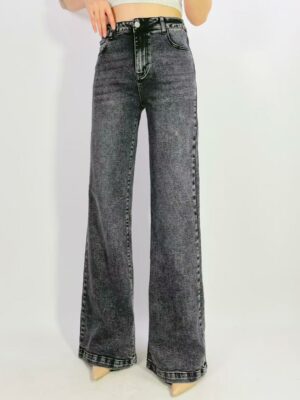 Jean premium stretch wide leg T38-T48 H052
