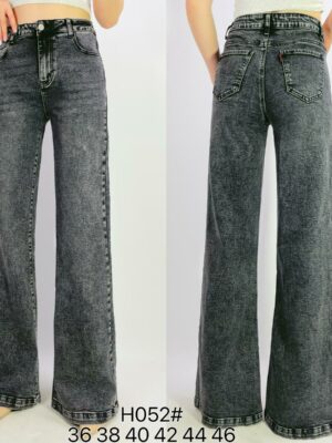 Jean premium stretch wide leg T38-T48 H052