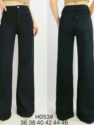 Jean premium stretch wide leg T38-T48 H053