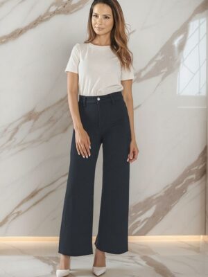 Jean sans poche avant sans couture coté 94cm L8809-1