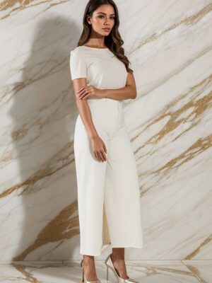 Jean sans poche avant sans couture coté 94cm L8809-3